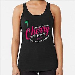 Cherry Bail Bonds Jackie Brown Racerback Tank Top