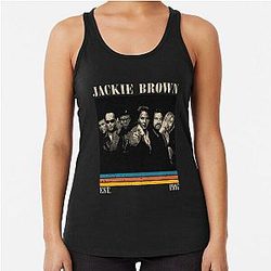 Retro Jackie Brown Racerback Tank Top