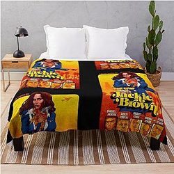Pam Grier - Jackie Brown Original Film Cell T-Shirt Throw Blanket