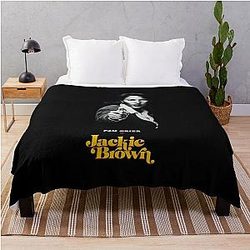 Pam Grier - Jackie Brown 70s Throw Blanket