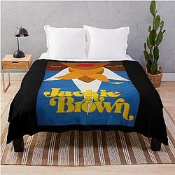 Pam Grier Jackie Brown Poster Fanart Throw Blanket