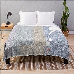 Jackie Brown poster made up of small curved shapes throw blanket