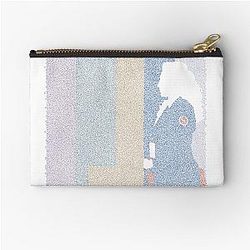 Jackie Brown poster made of small curved shapes zipper pouch