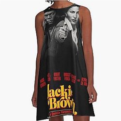 Black Color A-Line Dress