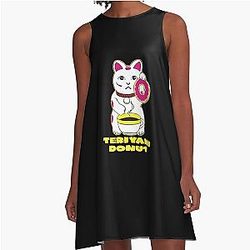 Pam Grier Teriyaki Donut Shirt Inspired Jackie Brown A-Line Dress