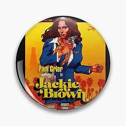 Pam Grier - Jackie Brown original film cell T shirt Pin