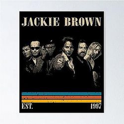 Retro Jackie Brown Poster