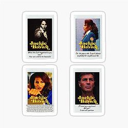 Jackie Brown Movie T Shirt Sticker Set