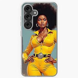 Sexy Sultry Jackie Brown in a Tight Suit Samsung Galaxy Soft Case