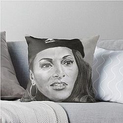 Jackie Brown Pam Grier Throw Pillow