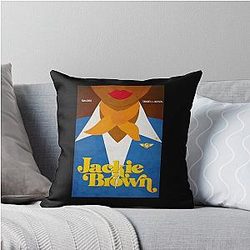 Pam Grier Jackie Brown Poster Fanart Throw Pillow