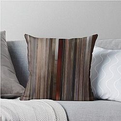 Movie Barcode: Jackie Brown Throw Pillow