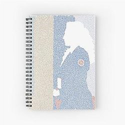 Jackie Brown poster made of small curved shapes Spiral Notebook