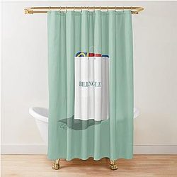 Jackie Brown Minimalist Shower Curtain