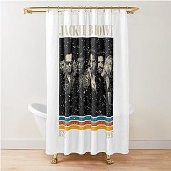 Retro Jackie Brown Shower Curtain