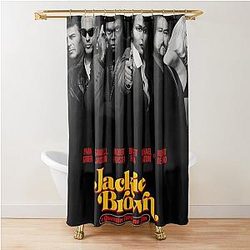 BLACK JACKET JACKIE BROWN Poster Shower Curtain