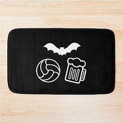 Jackie Daytona Lucky Brews What We Do In The Shadows Minimalist Icon Pattern v2 Bath Mat