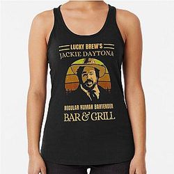 Jackie Daytona Regular Human Bobble Racerback Tank Top