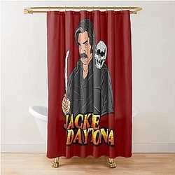 Jackie Daytona Skull Shower Curtain