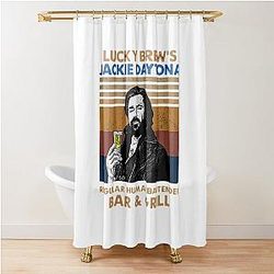 Jackie Daytona Retro Shower Curtain