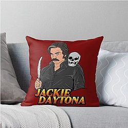 Jackie Daytona Skull Throw Pillow