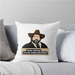 Jackie Daytona - Regular Human Bartender Throw Pillow
