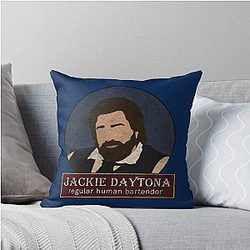 Jackie Daytona - Regular Bartender Throw Pillow