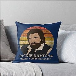 Jackie Daytona Regular Human Bartender Throw Pillow