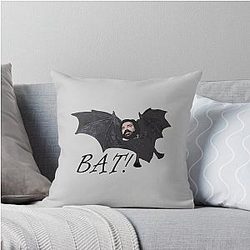 Funny Laszlo Bat Jackie Daytona What We Do in the Shadows Throw Pillow