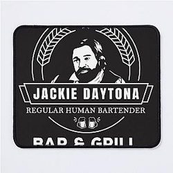 Jackie Daytona - Lucky Brews Bar and Grill Shirt - What We Do in the Shadows Mouse Pad