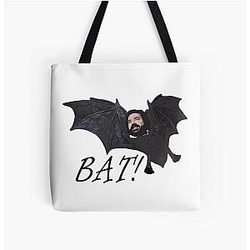 Funny Laszlo - Bat - Jackie Daytona - What We Do in Shadows All Over Print Tote Bag