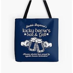 Jackie Daytona's Lucky Brew's Bar & Grill All Over Print Tote Bag