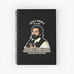 Lucky Brews Bar and Grill Jackie Daytona Regular Human Bartender Spiral Notebook