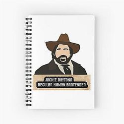 Jackie Daytona Regular Human Bartender Spiral Notebook