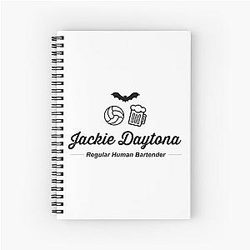 Jackie Daytona What We Do in the Shadows Spiral Notebook
