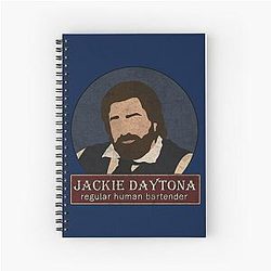 Jackie Daytona - Regular Human Bartender Spiral Notebook