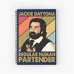 Retro Jackie O Daytona Regular Human Bartender Gift Christmas Spiral Notebook