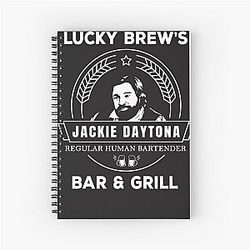 Jackie Daytona - Lucky Brew Bar Shirt - What We Do in the Shadows Spiral Notebook