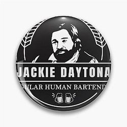 Jackie Daytona Lucky Brew's Bar and Grill Shirt What We Do in the Shadows Pin