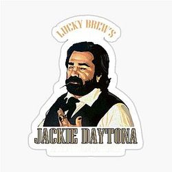 Lucky Brews Bar and Grill Jackie Daytona Regular Bartender Sticker