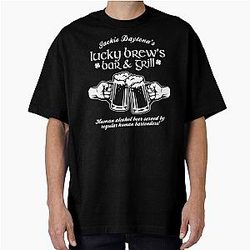 Jackie Daytona's Lucky Brew's Bar & Grill Oversized T-Shirt