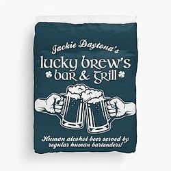 Jackie Daytona's Lucky Brew's Bar Grill Duvet Cover