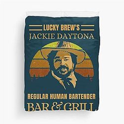 Jackie Daytona Regular Human Bartender Duvet Cover