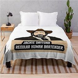 Jackie Daytona - Regular Human Bartender Throw Blanket