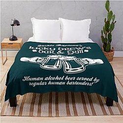 Jackie Daytona's Lucky Brew's Bar & Grill Throw Blanket
