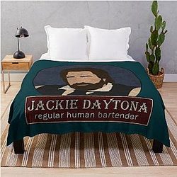 Jackie Daytona - Regular Human Bartender Throw Blanket
