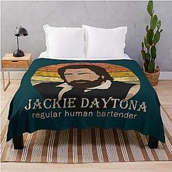 Jackie Daytona - Regular Human Bartender Throw Blanket