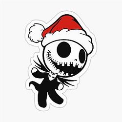 Jack Skellington at Christmas Stickers