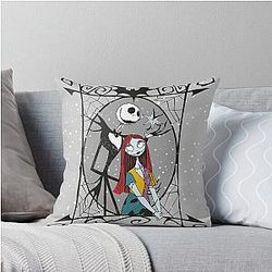 Jack Skellington and Sally The Nightmare Before Christmas Throw Pillow