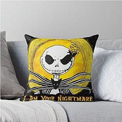 Jack Skellington - I Am Nightmare Throw Pillow